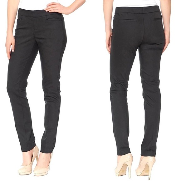 ecru Pants - NWT Ecru Charcoal Grey Skinny Beck Power Stretch Trouser Pants Size 12